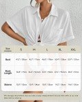 Bsubseach Women's Button Down Beach Coverup Shirt