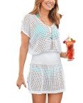 Elegant Women's Hollow Out Beach Cover-Up Dress
