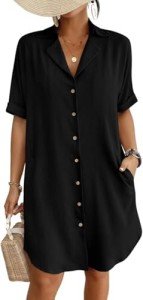 Bsubseach Women's Casual Beach Cover-Up Dress