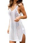Flovey Women’s Crochet Bikini Cover-Up in White