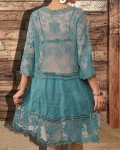 Stylish Lace V Neck Beach Cover Up Dress