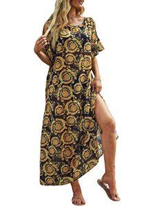 Plus Size Off Shoulder Kaftan Dress for Women