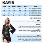 KAYIN Women's Beige Crochet Bathing Suit Cover-Up