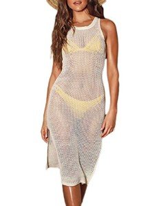 Bsubseach Women’s Crochet Beach Cover-Up Dress