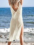 CUPSHE Women's Crochet V Neck Swim Cover Up