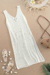 CUPSHE Women's Crochet V Neck Swim Cover Up