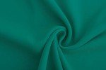 TASAMO Women's Blouses Casual Cap Sleeves Front Pleated Round Neck Keyhole Back Chiffon Dressy Top(Large, Dark Green)