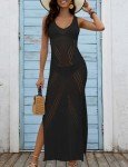 Bsubseach Women's Crochet Swimsuit Cover-Up - Black XL