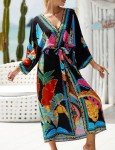Bsubseach Women's Boho Kimono Swimwear Cover-Up