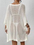 Crochet Beach Cover Up for Women in White