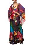 Colorful Plus Size Kaftan Swimsuit Cover-Up