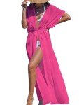 CUPSHE Women's Kimono Beach Cover Up - Hot Pink
