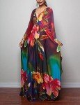 Colorful Plus Size Kaftan Swimsuit Cover-Up