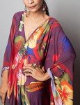 Colorful Plus Size Kaftan Swimsuit Cover-Up
