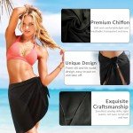 2-Pack Women's Sheer Swim Cover-Up Skirts