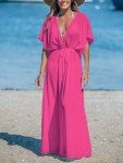 CUPSHE Women's Kimono Beach Cover Up - Hot Pink