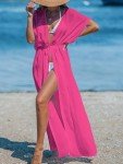 CUPSHE Women's Kimono Beach Cover Up - Hot Pink