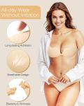 Beaulyn Strapless Sticky Bra Set for Women