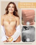 Beaulyn Strapless Sticky Bra Set for Women