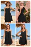 Women's V Neck Backless Mini Beach Dress
