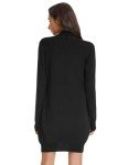 GRACE KARIN Womens Long Shrug Light Knit Cardigan Open Front Coat Black L