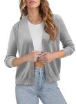 onlypuff Women's Open Front Casual Lightweight Soft Knit Cardigan Sweater Loose Outerwear
