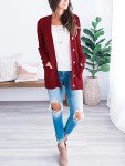 Eniloyal Cardigan for Women Sweaters for Women Womens Sweaters Cardigan Fall Sweaters for Women Coatigan Women Knit Sweaters for Women Ladies Sweaters Womens Cardigan Sweaters Women Sweaters Red