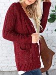 Eniloyal Cardigan for Women Sweaters for Women Womens Sweaters Cardigan Fall Sweaters for Women Coatigan Women Knit Sweaters for Women Ladies Sweaters Womens Cardigan Sweaters Women Sweaters Red