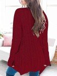 Eniloyal Cardigan for Women Sweaters for Women Womens Sweaters Cardigan Fall Sweaters for Women Coatigan Women Knit Sweaters for Women Ladies Sweaters Womens Cardigan Sweaters Women Sweaters Red