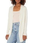 Amazon Essentials Women's Lightweight Open-Front Cardigan Sweater, Oatmeal Heather, Medium