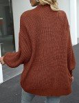 Womens's Oversized Cardigan Dressy Long Lantern Sleeve Open Front Chunky Sweaters