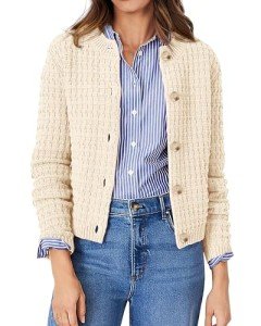 PRETTYGARDEN Women's Knit Cardigan Sweaters Casual Long Sleeve Open Front Button Down Trendy Jackets Outerwear (Beige,Medium)