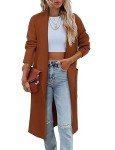 Cardigan Women Long Sleeve Fall Winter Cardigans Jacket Ladies Chunky Knit Lightweight Work Solid Casual Trendy Cute Cardigan Coat Camel Large
