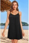 Women's V Neck Backless Mini Beach Dress