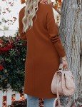 Cardigan Women Long Sleeve Fall Winter Cardigans Jacket Ladies Chunky Knit Lightweight Work Solid Casual Trendy Cute Cardigan Coat Camel Large