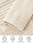 PRETTYGARDEN Open Front Cardigan Sweaters for Women Button Down Long Sleeve Casual Cute Knitted Shirts with Pockets (White,Small)