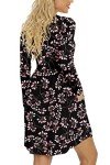 YUNDAI Women's Long Sleeve Casual Dress with Pockets