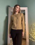 Zeagoo Women's 2024 Knit Cardigan Sweaters Crew Neck Button Down Open Front Long Sleeve Trendy Cropped Jackets Khaki