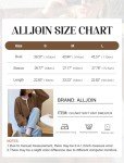 Alljoin Women's Fall Cardigan Sweaters Open Front Button Down Casual Long Sleeve Crewneck Chunky Knit Outwear (CA/US, Alpha, Small, Regular, Regular, Brown)