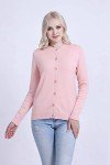 SMILING PINKER Women Cardigan Button Down Solid Medium Weight Knit Sweater(XXL,Blush Pink)