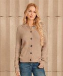 GRACE KARIN Cardigan for Women 2024 Long Sleeve Button Down Sweater Lapel Open Front Cardigan Sweaters Casual Knit Tops Apricoat M Apricot