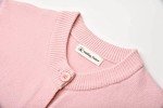 SMILING PINKER Women Cardigan Button Down Solid Medium Weight Knit Sweater(XXL,Blush Pink)