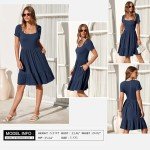 Women’s A-Line Sundress with Pockets - Navy