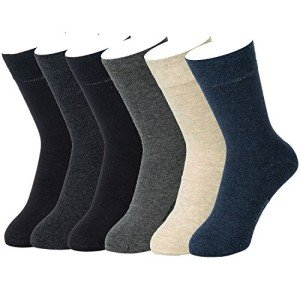 Cotton Rich Odor-Resistant Dress Socks for Men