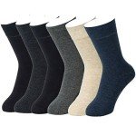 Cotton Rich Odor-Resistant Dress Socks for Men