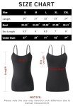ROSYLINE Womens Camisole with Shelf Bra Cotton Undershirts Adjustable Strap Camis Spaghetti Strap Tank Top 3 Pack Black/Navy Blue/Wine Red L