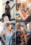 ROSYLINE Workout Tank Tops for Women Racerback Yoga Tops Quick Dry ​Activewear Tanks Black/Grey/Light Blue/Wine Red M