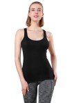 ROSYLINE Racerback Tank Tops for Women Workout Yoga Tanks Cami with Scoop Neck Activewear Undershirts 3-4 Pack Black White Grey Pink XL