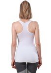 ROSYLINE Racerback Tank Tops for Women Workout Yoga Tanks Cami with Scoop Neck Activewear Undershirts 3-4 Pack Black White Grey Pink XL