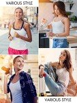ROSYLINE Basic Cami Tank Tops for Women Undershirts Camisole with Adjustable Spaghetti Strap Tanks Camis Bl/Wh/Gray/Lightpink L